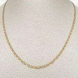 Cadena Escalera Plana 7.25gr / 23 3/4 in / Tres Oros +3 18K $