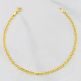 Pulso Cubano 1.25 g / 7 1/2 in / 1.35 mm Oro Amarillo 18K