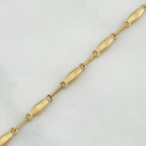 Rustic Link Bracelet 3.5 g / 7 3/4 in / 2 mm Yellow Gold 18K