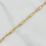 Rustic Link Bracelet 3.8 g / 8 in / 2 mm Yellow Gold 18K