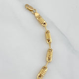 Rustic Barrel Bracelet 4.55 g / 7 3/4 in / 3.9 mm 18K Yellow Gold