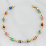 Rustic Barrel Bracelet 4.6 g / 8 in / 4.5 mm 18K Yellow Gold