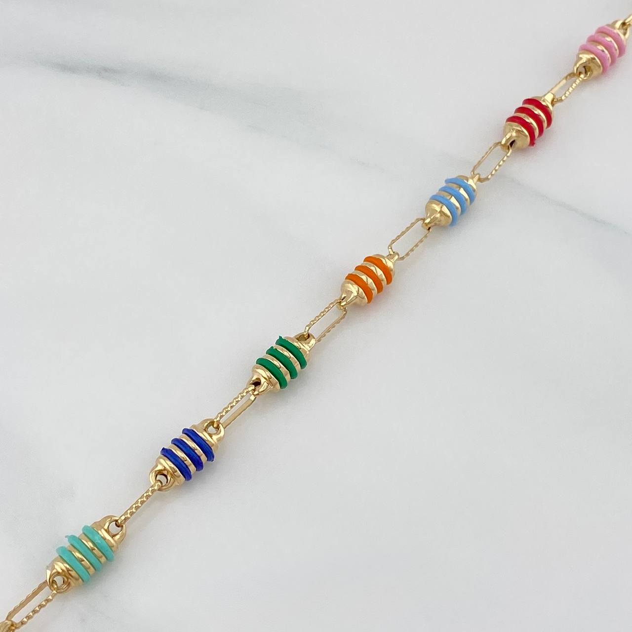 Rustic Barrel Bracelet 4.6 g / 8 in / 4.5 mm 18K Yellow Gold