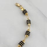 Rustic Barrel Bracelet 5.3 g / 8 1/4 in / 5.4 mm 18K Yellow Gold