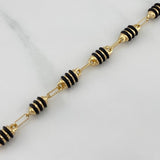 Rustic Barrel Bracelet 5.3 g / 8 1/4 in / 5.4 mm 18K Yellow Gold