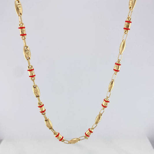 Rustic Chain Crown 17 g / 29 in / 4 mm Yellow Gold 18K