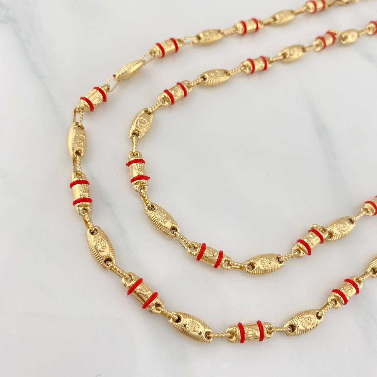 Rustic Chain Crown 17 g / 29 in / 4 mm Yellow Gold 18K