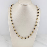 Rustic Barrel Chain 14.45 g / 24 1/2 in / 4.65 mm 18K Yellow Gold