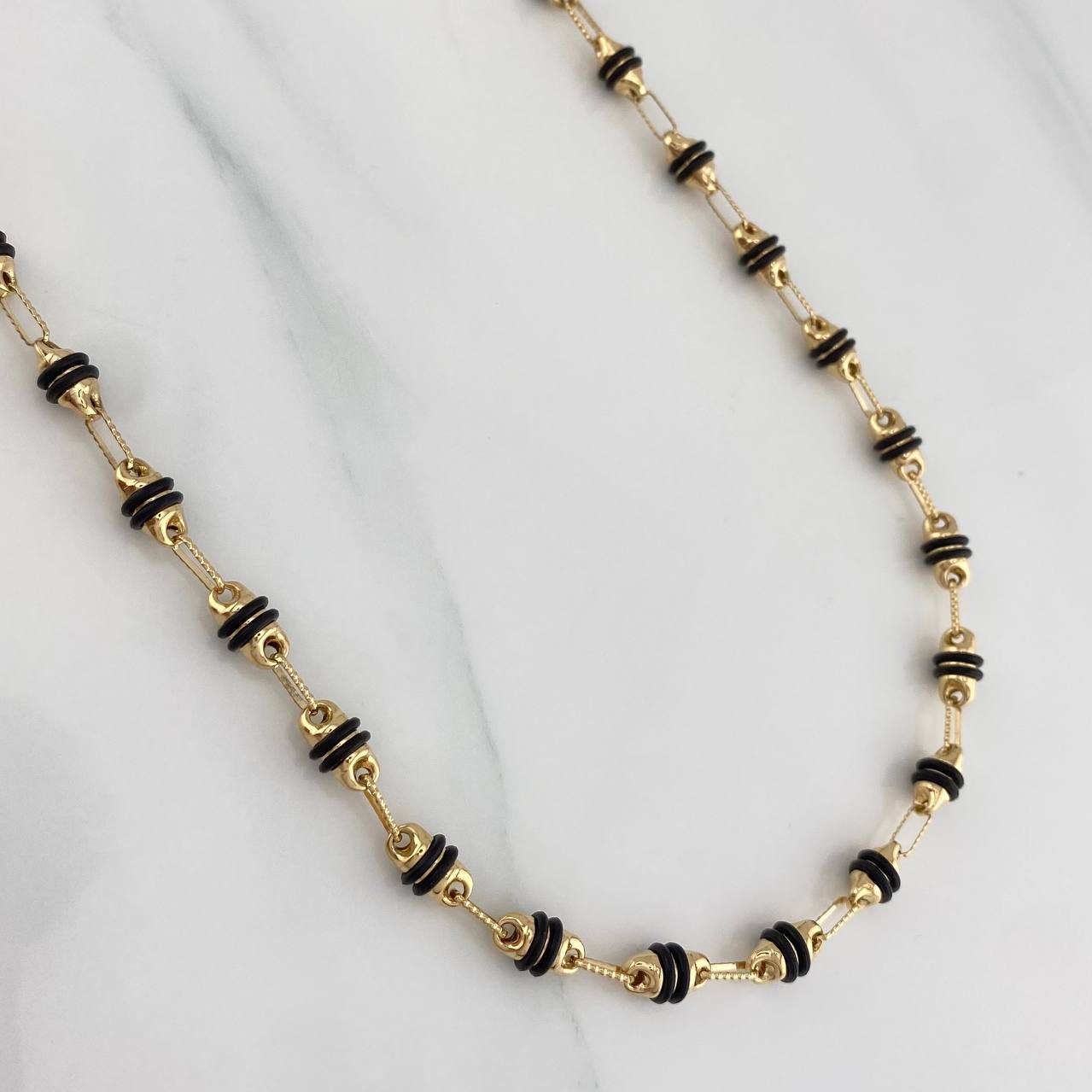 Cadena Rustica Barril 14.6 g / 24 1/2 in / 2.15 mm Oro Amarillo 18K