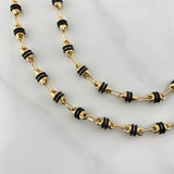 Rustic Barrel Chain 14.45 g / 24 1/2 in / 4.65 mm 18K Yellow Gold