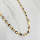Rustic Barrel Chain 15.1 g / 24 1/2 in / 4.85 mm 18K Yellow Gold