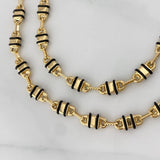 Rustic Barrel Chain 15.1 g / 24 1/2 in / 4.85 mm 18K Yellow Gold