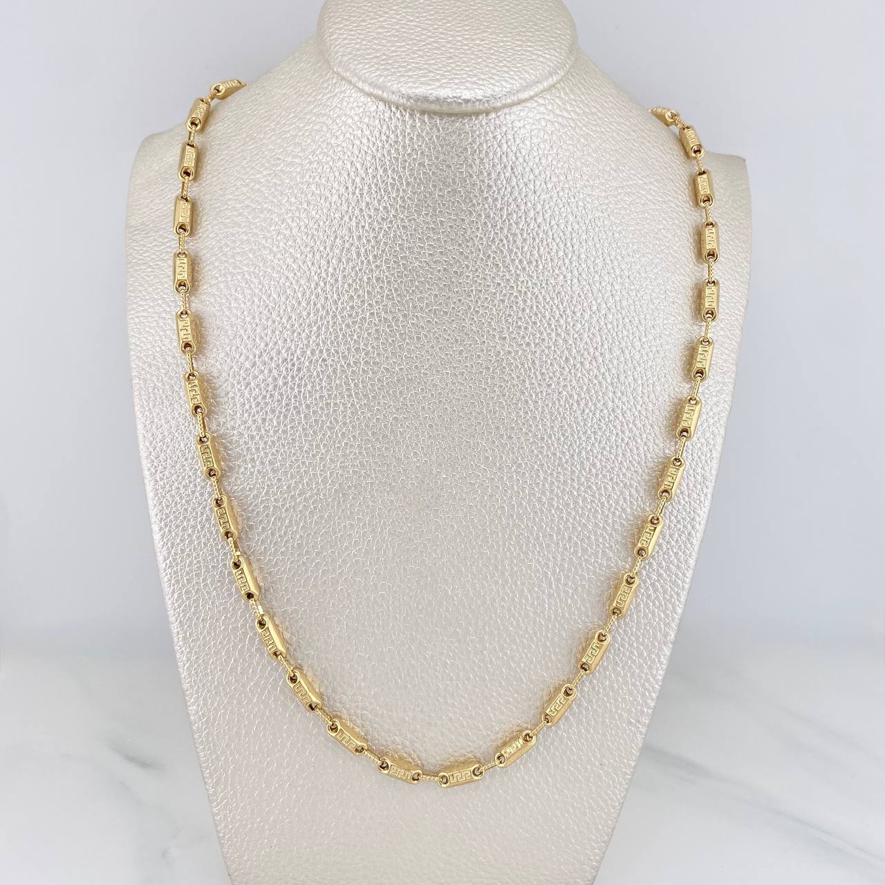 Rustic Tribal Chain 14.05 g / 24 1/4 in / 3.65 mm 18K Yellow Gold