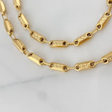 Rustic Tribal Chain 14.05 g / 24 1/4 in / 3.65 mm 18K Yellow Gold