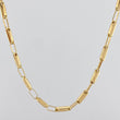 Rustic Rectangle Chain 9 g / 24 in / 2.6 mm 18K Yellow Gold
