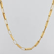 Cadena Rustica Rectangulo 8.85 g / 24 1/2 in / 2 mm Oro Amarillo 18K