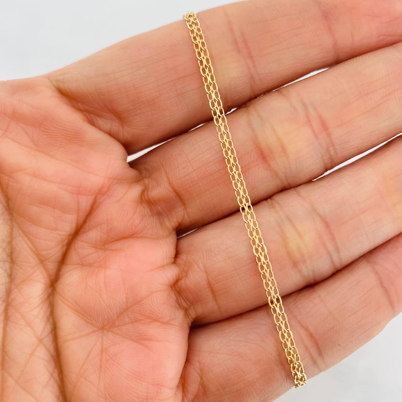 China Bracelet 1.5g / 7 1/2 in / 2.15mm Yellow Gold 18K