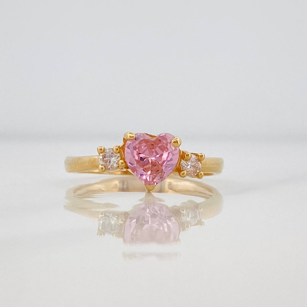 Anillo Corazón 1.85g / TT6 1/2 Oro Amarillo 18K