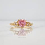 Anillo Corazón 1.85g / TT6 1/2 Oro Amarillo 18K