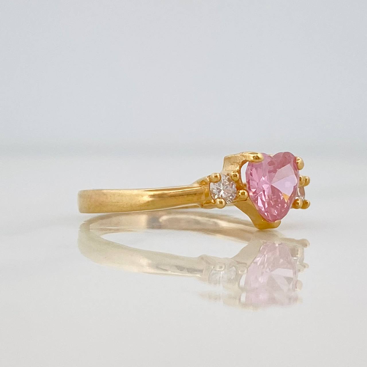 Anillo Corazón 1.85g / TT6 1/2 Oro Amarillo 18K