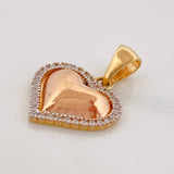 Dije Corazón 2.35g / 1 in Tres Oros 18K