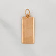 Dije Placa Rectangular 1.25g / 1 in Oro Rosa 18K