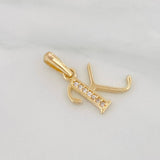 Pendant Letter K 1g / 3/4 in Yellow Gold 18K