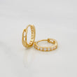 Candongas Carril 1.2g / 1/2 in Oro Amarillo 18K