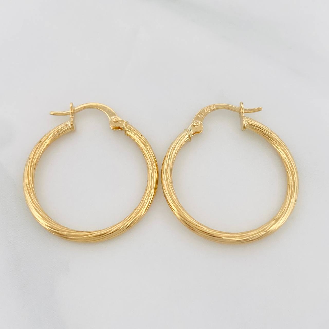 Candongas Candongas Espiral 1.55g / 1 in Oro Amarillo 18K
