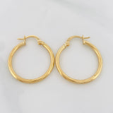 Candongas Candongas Espiral 1.55g / 1 in Oro Amarillo 18K