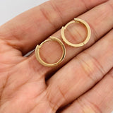 Hoop Earrings Carril 2.1g / 1/2 in Yellow Gold 18K