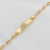 Pulso Bebé GC Placa Rectangular 1.75g / 5 1/2 in / 3.1mm Oro Amarillo 18K