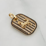 Dije Placa Caballo 5.55g / 1 1/4 in Oro Amarillo 18K