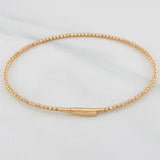 Pulso Aro Diamantado 2.75g / 6 3/4 in / 1.6mm Oro Rosa 18K