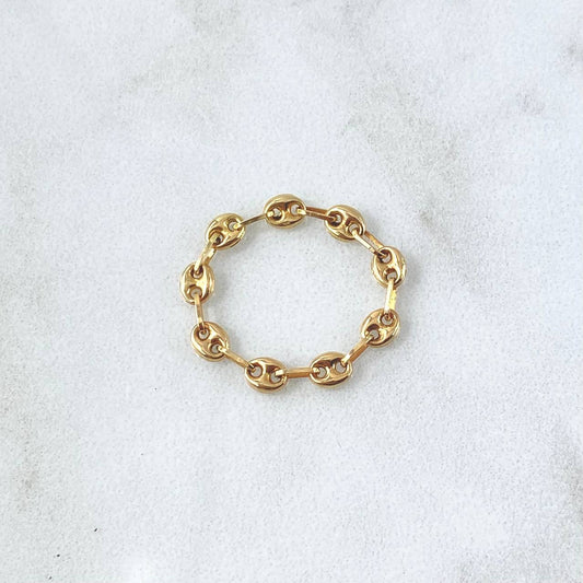 Anillo Gc 0.6gr / T6 3/4 / 3.3mm Oro Amarillo 18K ©