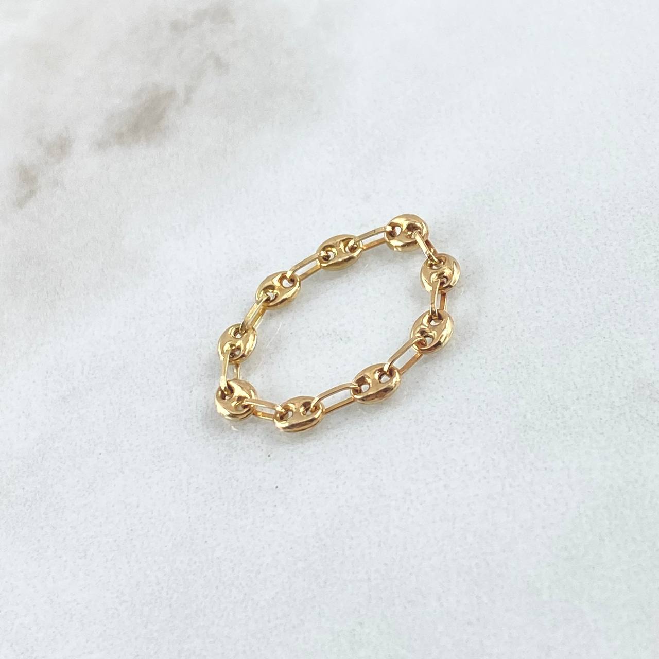 Anillo GC 0.65gr / T6 1/4 - T7 1/4 / 3.3mm Oro Amarillo 18K *
