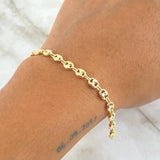 Pulso GC 3.6gr / 20cm / 4.6mm Liso Oro Amarillo 18K ©