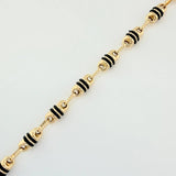 Pulso Rustico Barril 5.25gr / 8 1/2 in / 4.21mm Oro Amarillo 18K &