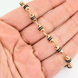 Pulso Rustico Barril 5.25gr / 8 1/2 in / 4.21mm Oro Amarillo 18K &