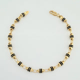 Pulso Rustico Barril 5.25gr / 8 1/2 in / 4.21mm Oro Amarillo 18K &