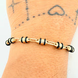 Rustic Barrel Bracelet 4.85gr / 8 in / 3.78mm Yellow Gold 18K %