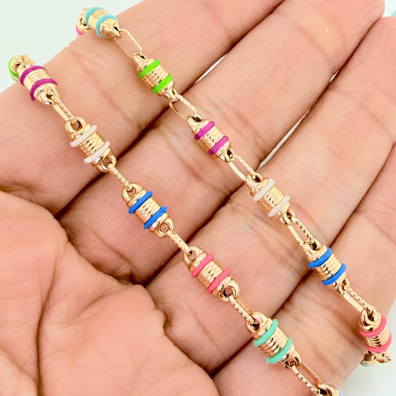 Rustic Barrel Chain 11.6gr / 20 3/4 in / 4.28mm Yellow Gold 18K %