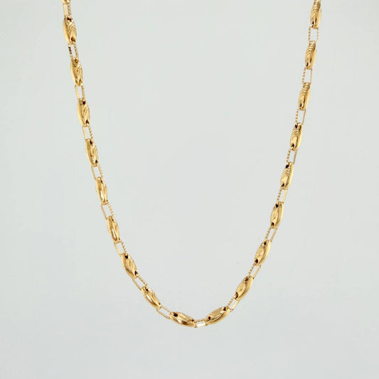 Cadena Rustica Paris 11.7gr / 25 1/4 in / 3.3mm Oro Amarillo 18K %