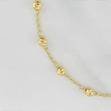Pulso Denario virgen milagrosa 2.8g / 7 3/4 in / 3.6mm Oro Amarillo 18K