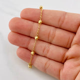 Pulso Denario virgen milagrosa 2.8g / 7 3/4 in / 3.6mm Oro Amarillo 18K