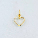 Dije Silueta Corazón 0.3gr / 1/2 in / Oro Amarillo 18K