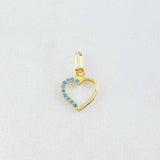 Heart Silhouette Pendant 0.3gr / 0.5in / 18K Gold