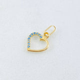 Heart Silhouette Pendant 0.3gr / 0.5in / 18K Gold