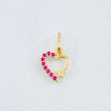 Dije Corazón Estrella 0.3gr / 1/2 in / Oro Amarillo 18K ©