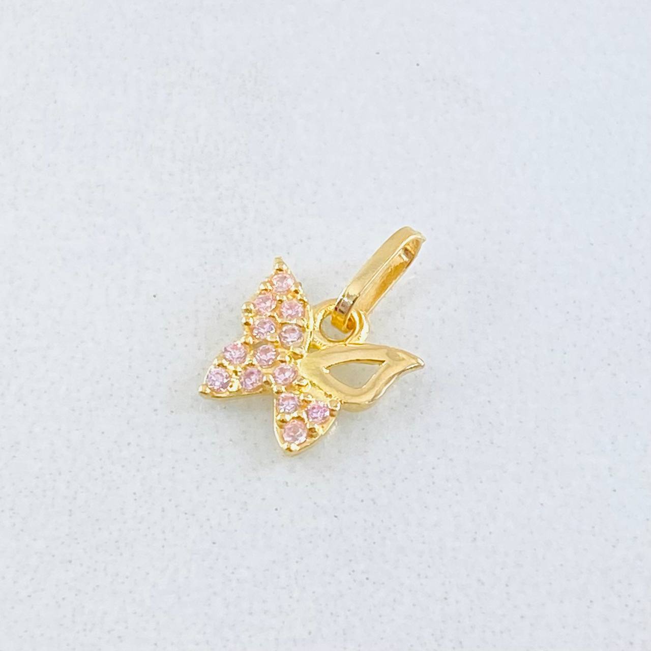 Dije Mariposa  0.45gr / 1/2 in / Oro Amarillo 18K